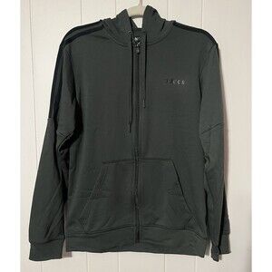 Adidas Dark Green Zip Up French Terry Hoodie Men's Size Medium